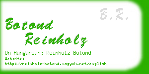 botond reinholz business card